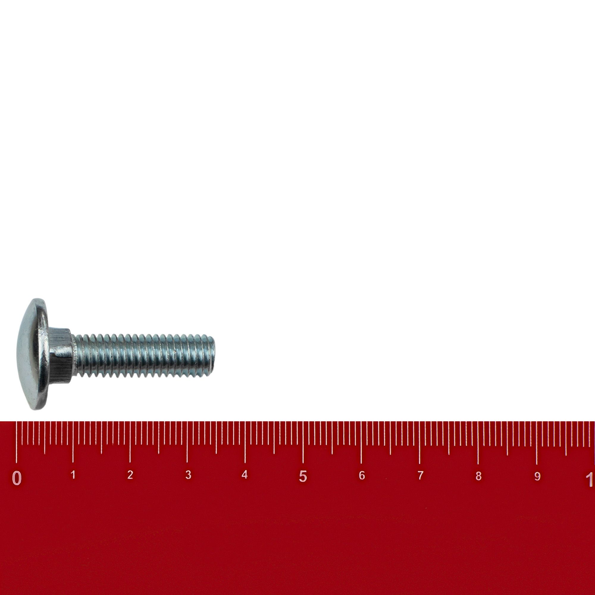 Болт мебельный DIN 603 М8х30 мм вес