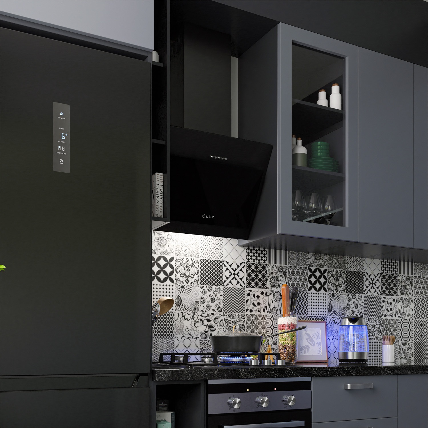 Вытяжка кухонная LEX MIKA 500 BLACK воздухоочиститель