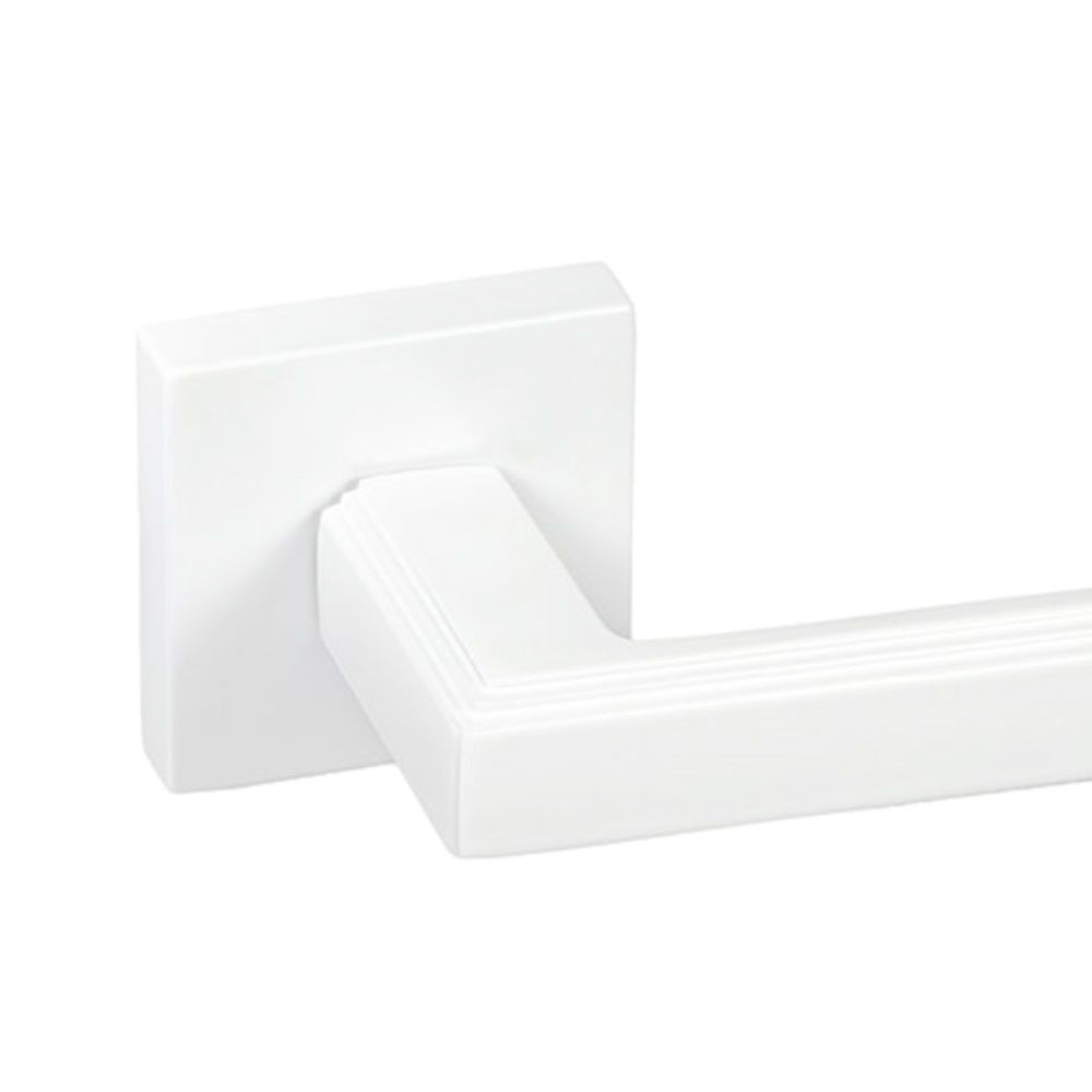 Ручка дверная FortePiano Кантата белая квадратная розетка