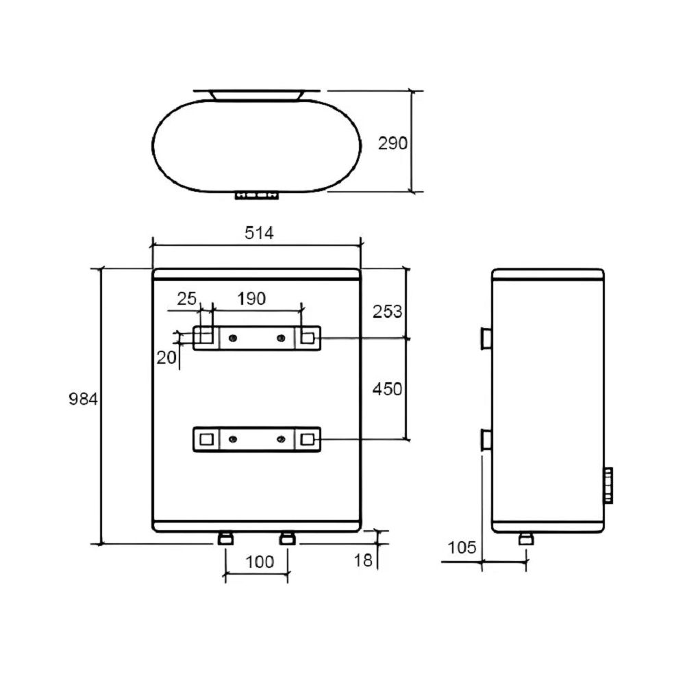 Водонагреватель накопительный Thermex Fora 80 л