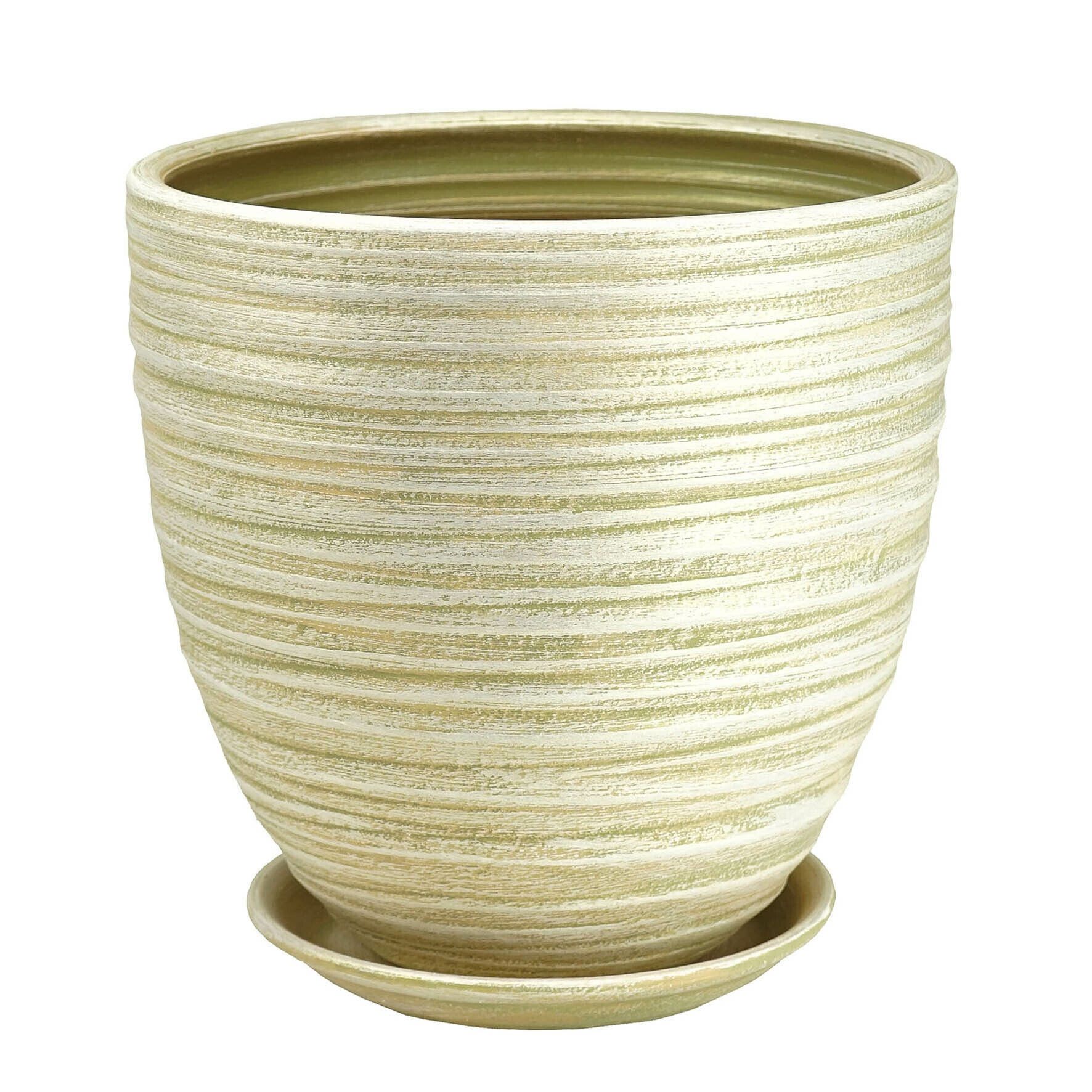 Горшок цветочный Бутон Модерн оливка 28 см 55-324