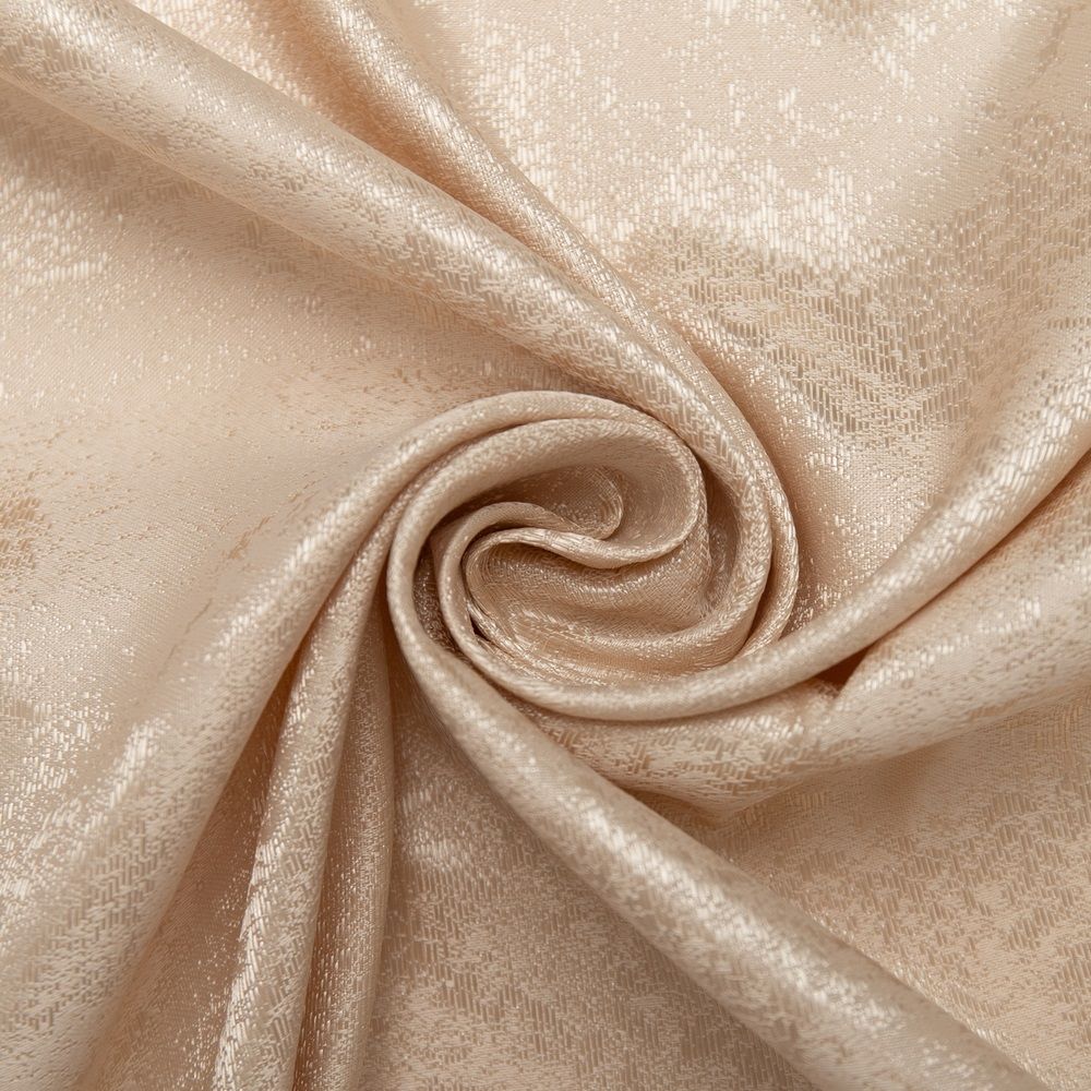 Ткань для штор Портьера жаккард ZG L553-02/150 15m бежевый