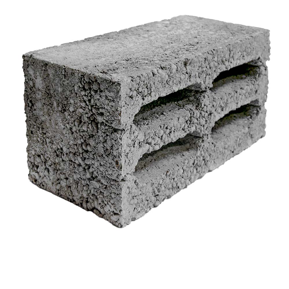 Блок керамзитовый стеновой 390х190х188 мм