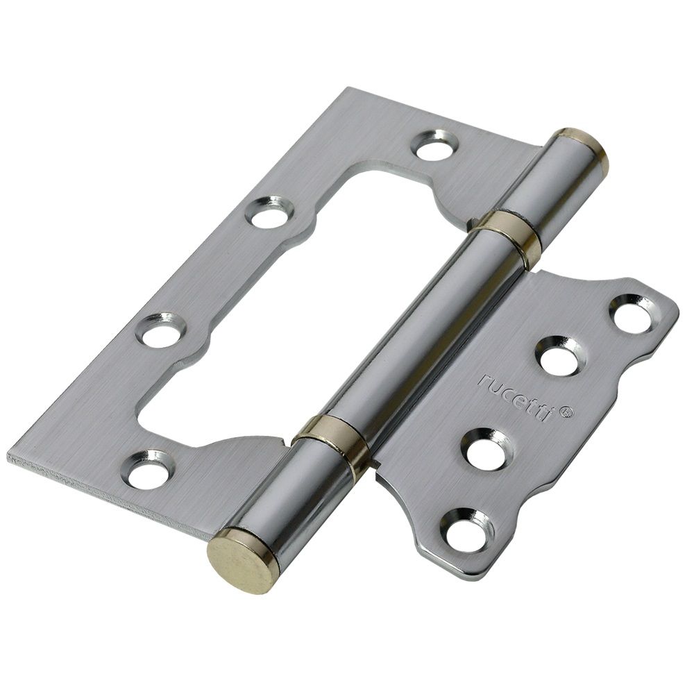 Петля без врезки Rucetti RFHN SC 100х75х2,5 мм мат. хром 1 шт