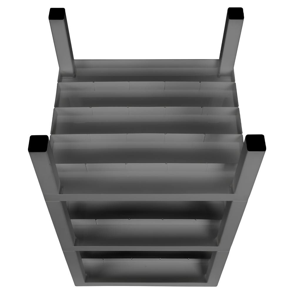 Этажерка Nature 384х725х330 мм 3 секции серая