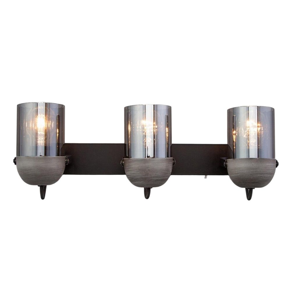 Спот 23090027/3 BK+GR 3x40Вт E27 h23 см черный/серый