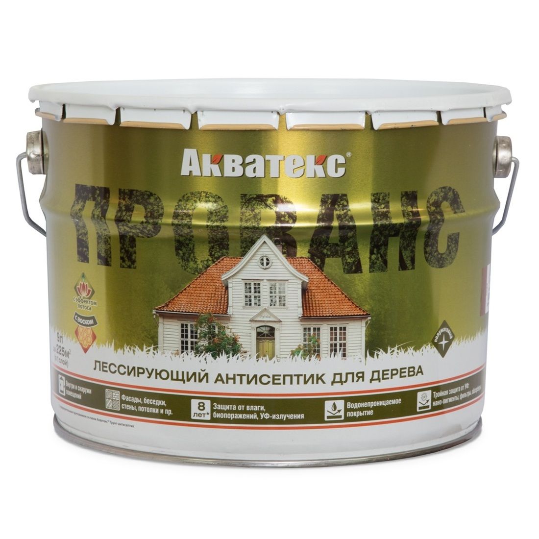 Акватекс Прованс (лессирующий антисептик) орех 9л