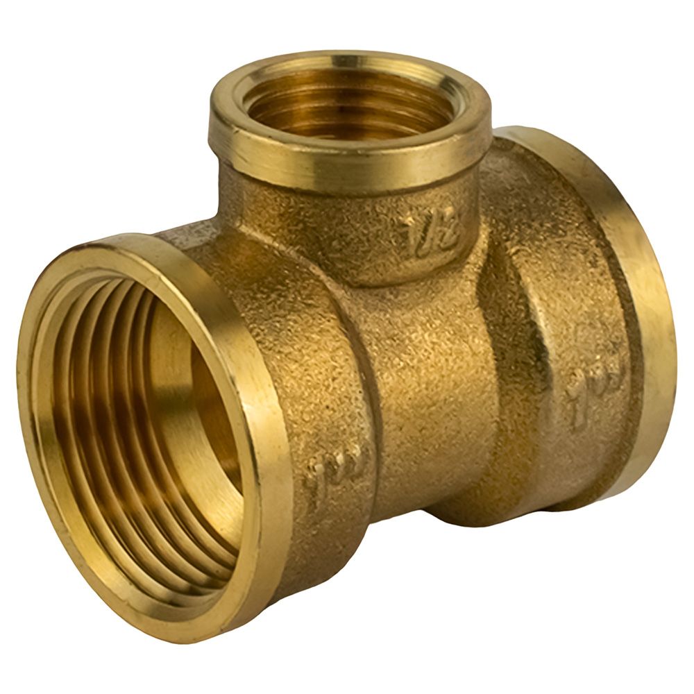 Тройник переходной латунь 1"х1/2"х1" ВР/ВР/ВР 5636 STC