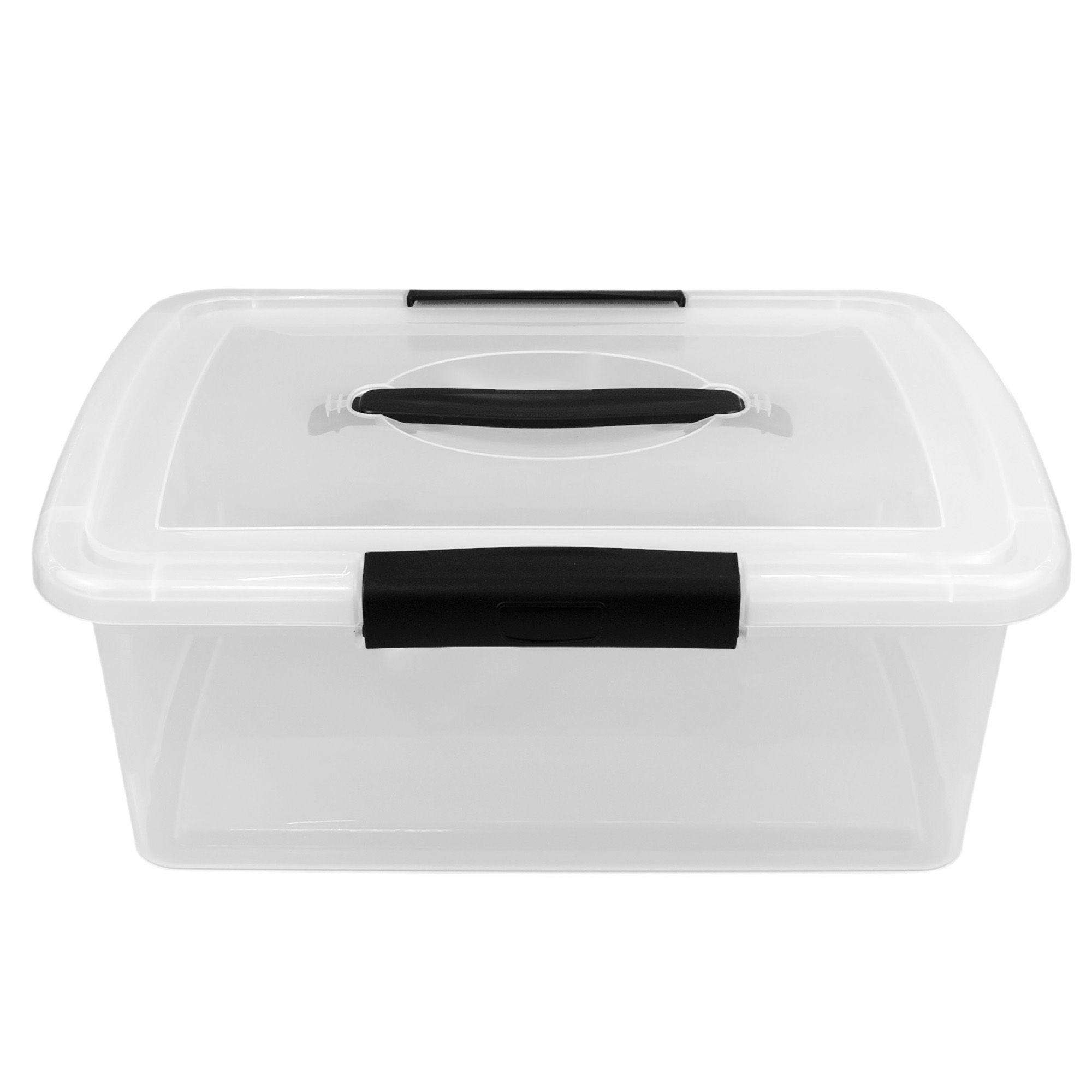 Контейнер для хранения Keeplex Vision 37х27,4х14,8 см 9 л с защелками и ручкой прозрачный кристалл