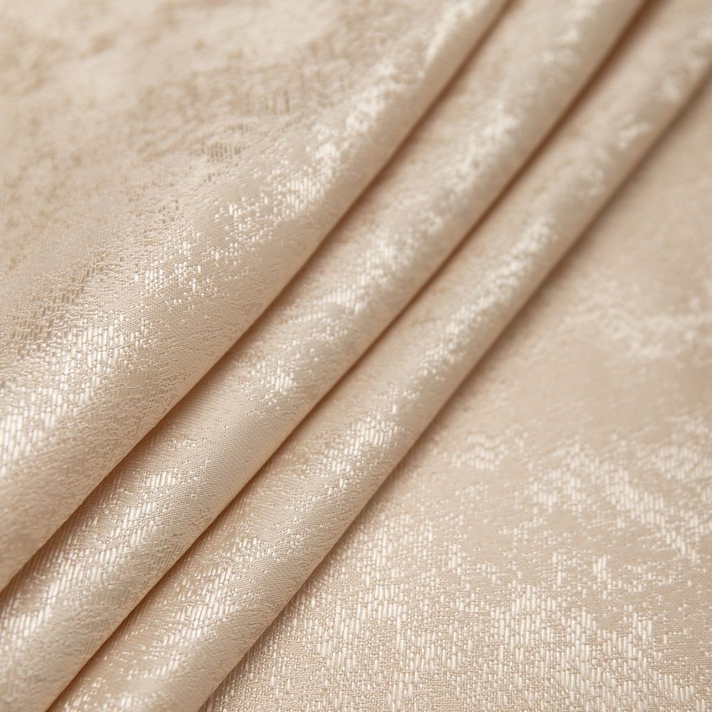 Ткань для штор Портьера жаккард ZG L553-02/150 15m бежевый