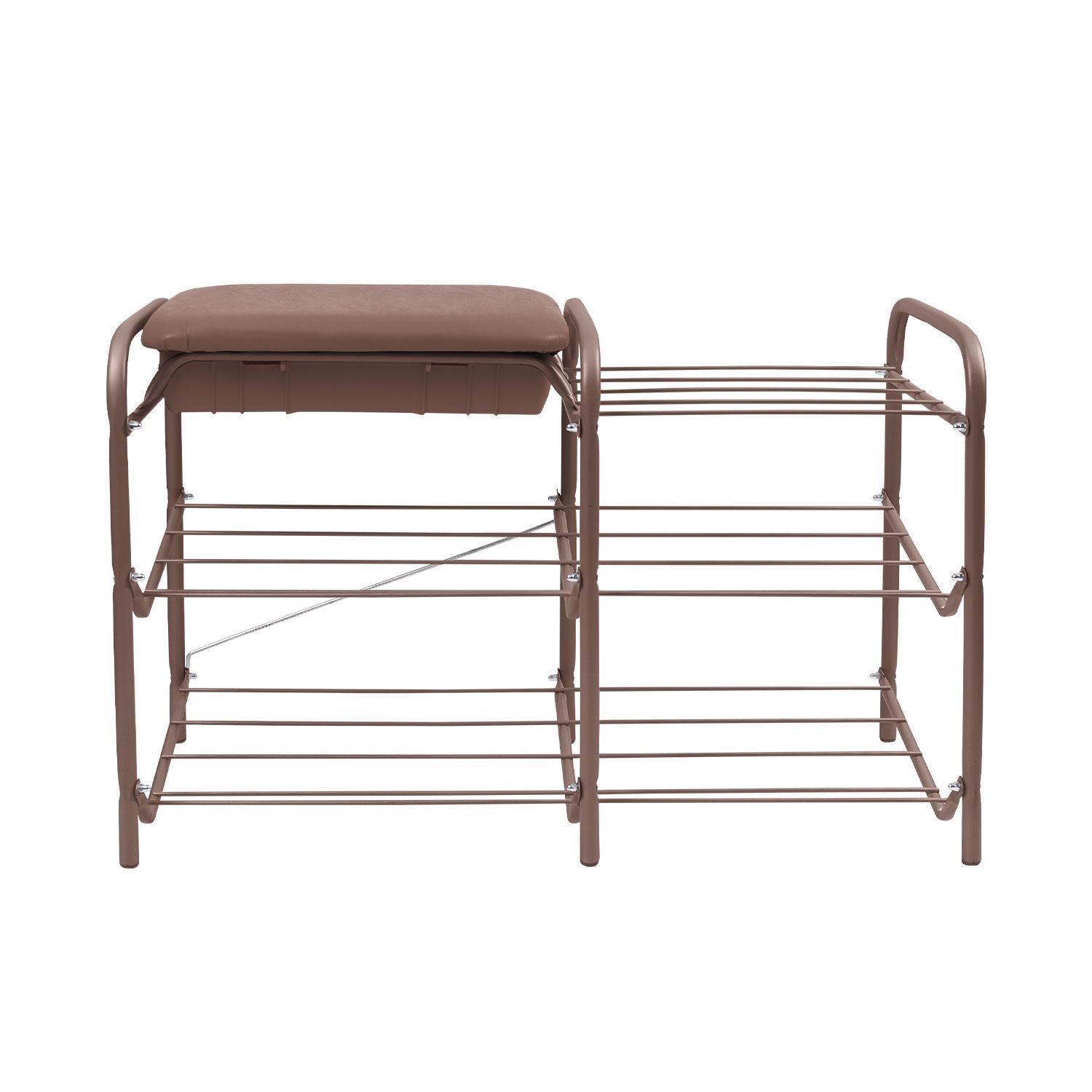 Этажерка для обуви Nika ЭТП1-1/К 790х330х510 мм 3 секции коричневая