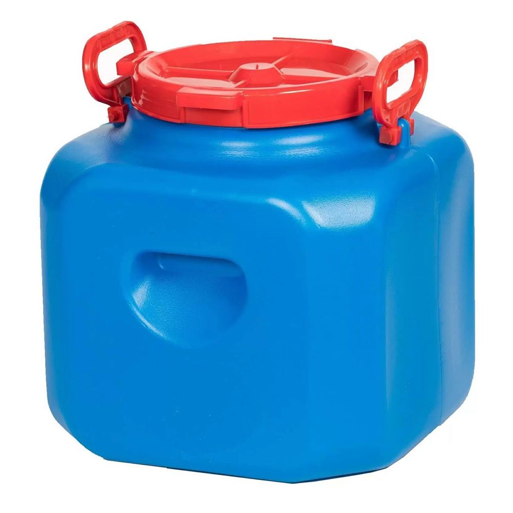 Бочка 30 л квадратная синяя