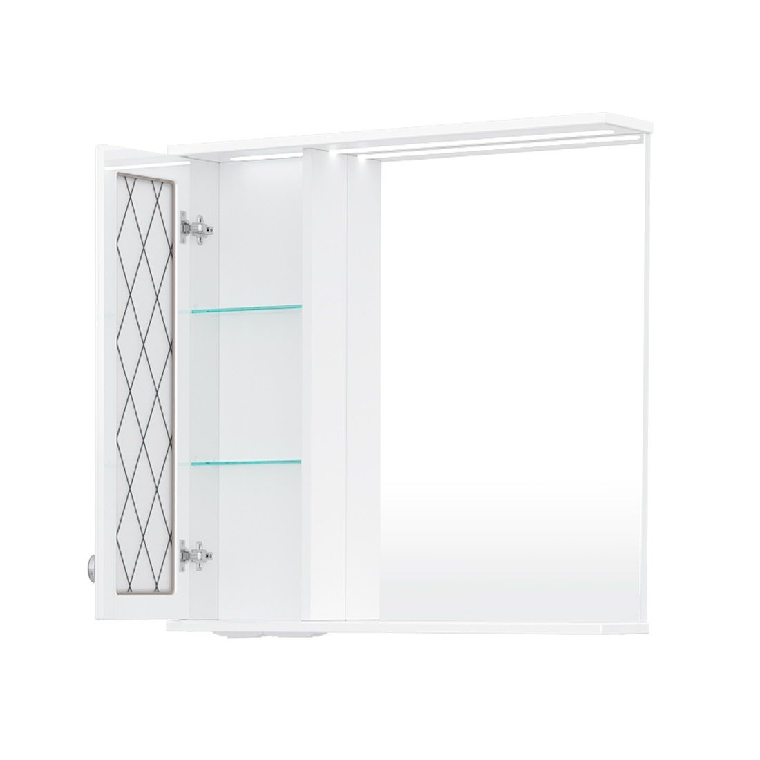 Зеркало Volna Milena 700х700 мм левое