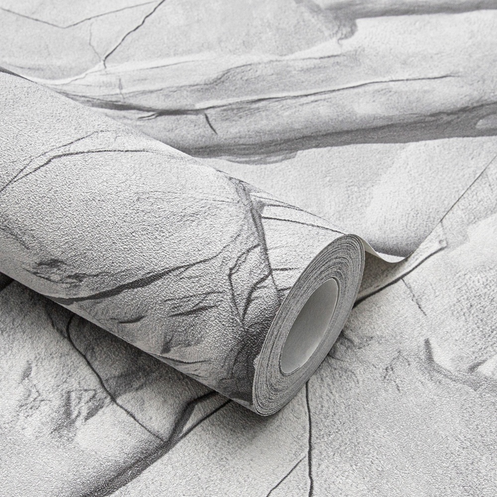 Обои WallSecret Karelia 9135-13 серые камень 1,06х10,05 м