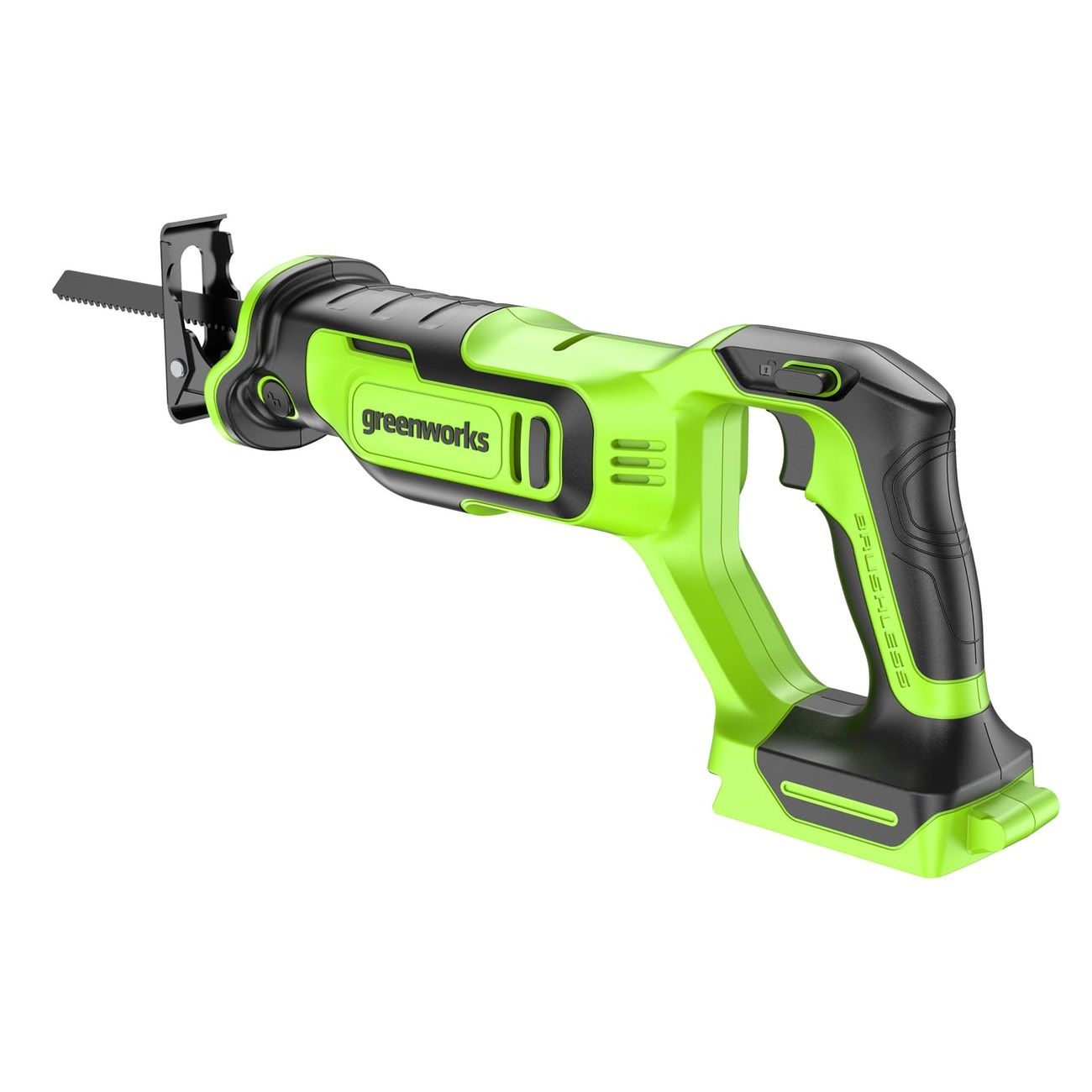 Пила сабельная аккумуляторная Greenworks 1200607 24В бесщеточная без АКБ и ЗУ