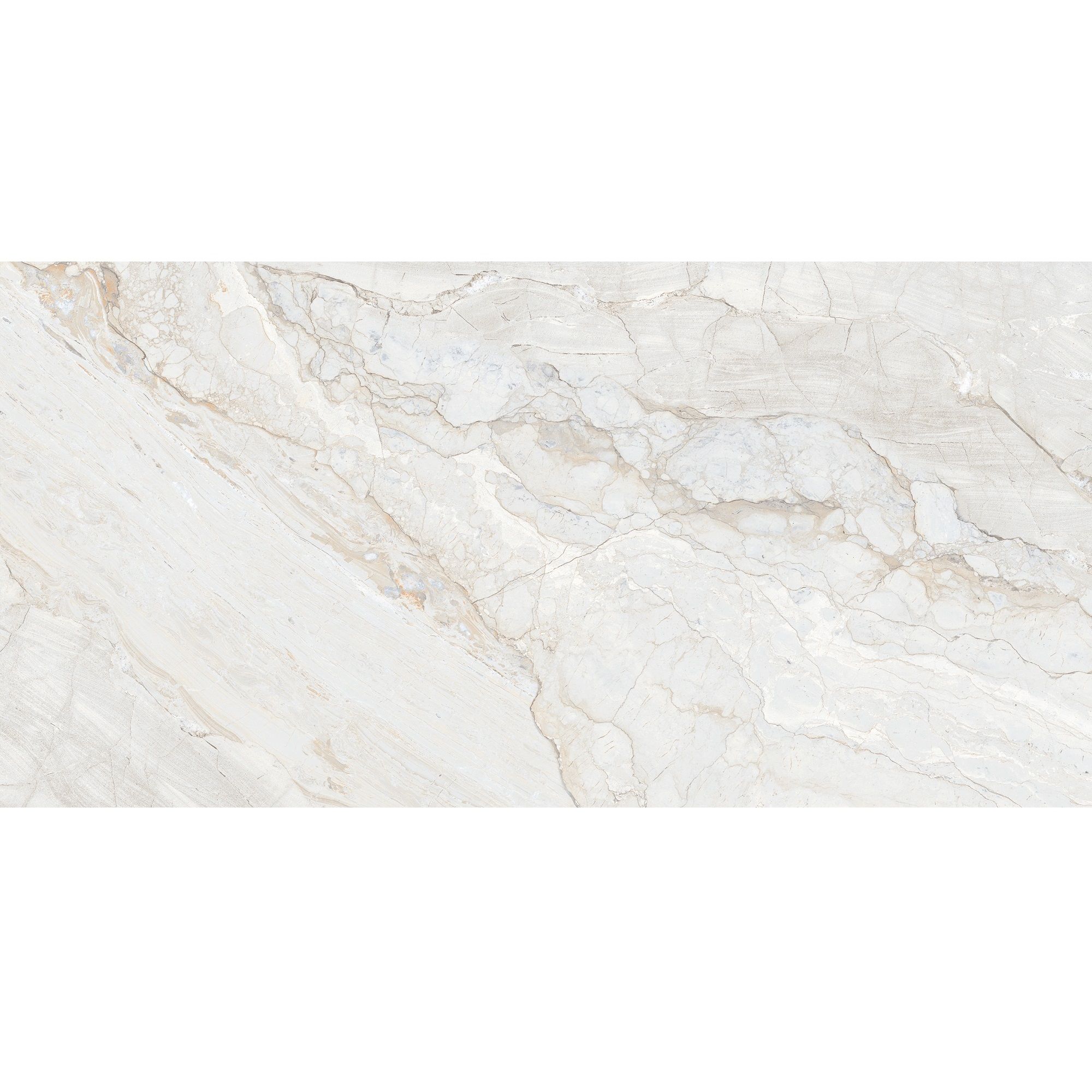 Керамогранит Realistik Sofia White Glossy 60x120 см белый 1,44 м2