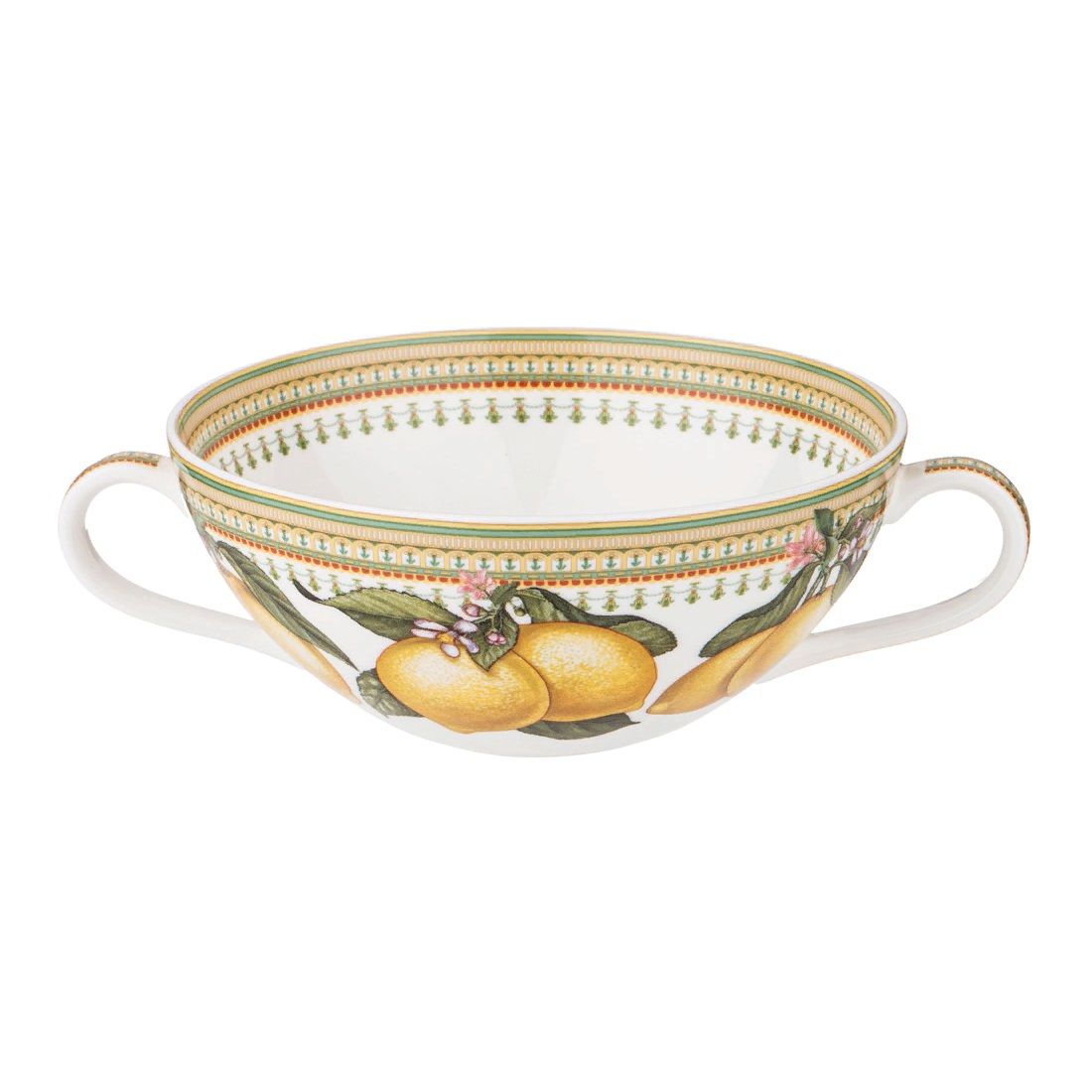 Бульонница Lefard Лимоны с блюдцем 450 мл 86-2484