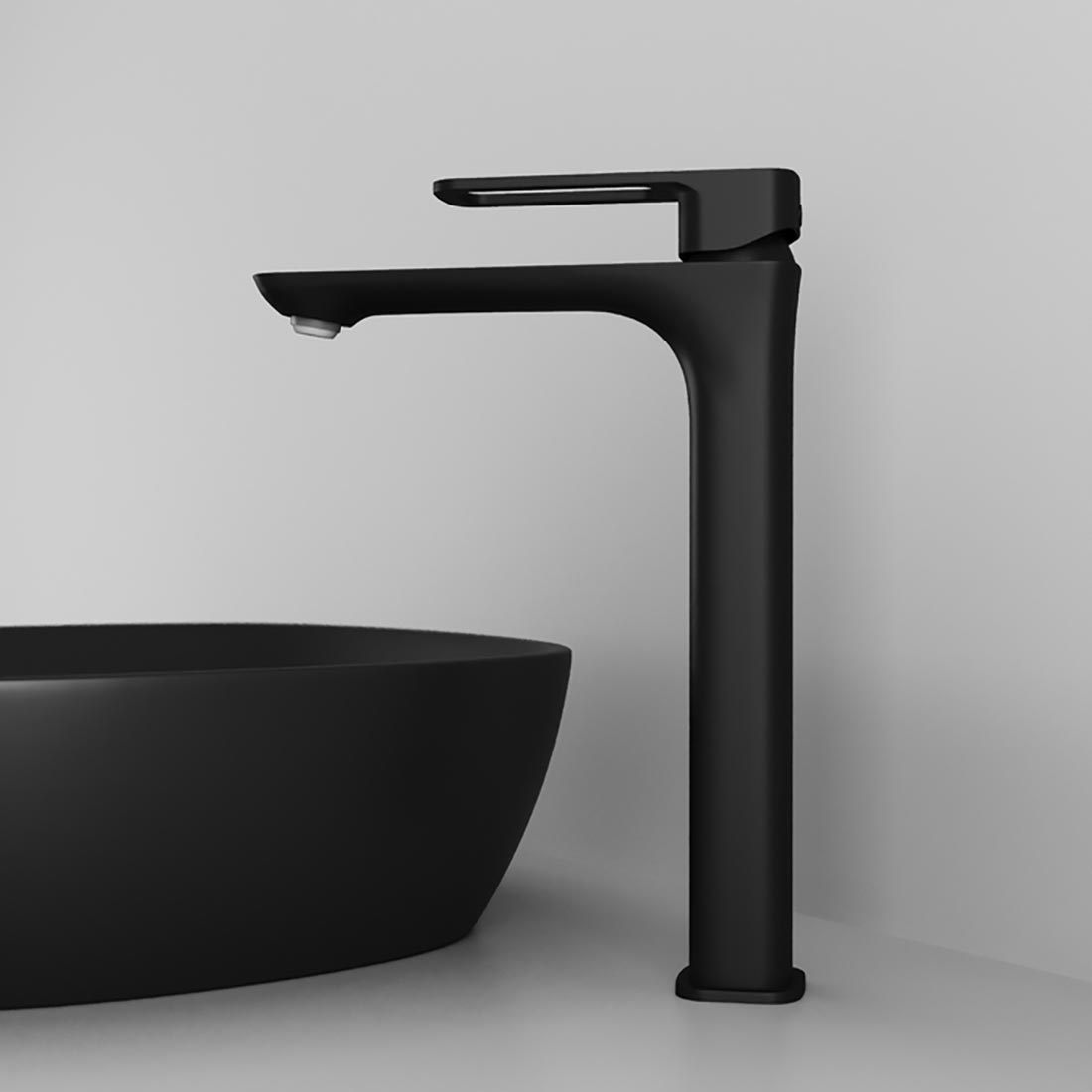 Смеситель для отдельностоящей раковины Iddis Slide SLIBL01i01 черный матовый