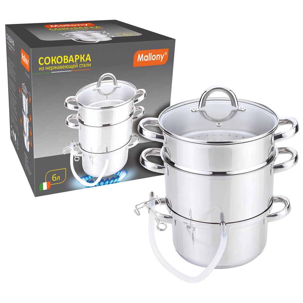 Соковарка 6 л Mallony MAL-JUICER-1 нержавеющая сталь