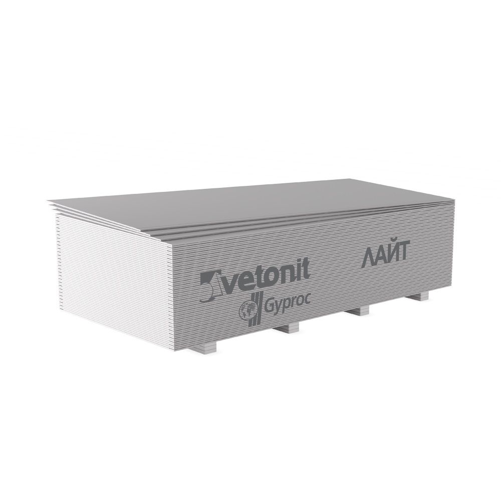 ГКЛ 9,5 мм Vetonit Лайт 1200х2500 мм