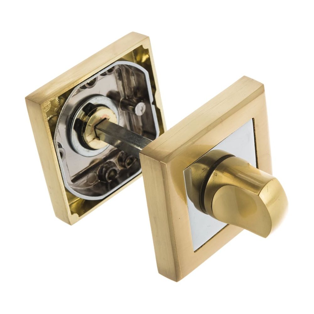 Завертка дверная BK6 QL SG/CP-4 матовое золото/хром