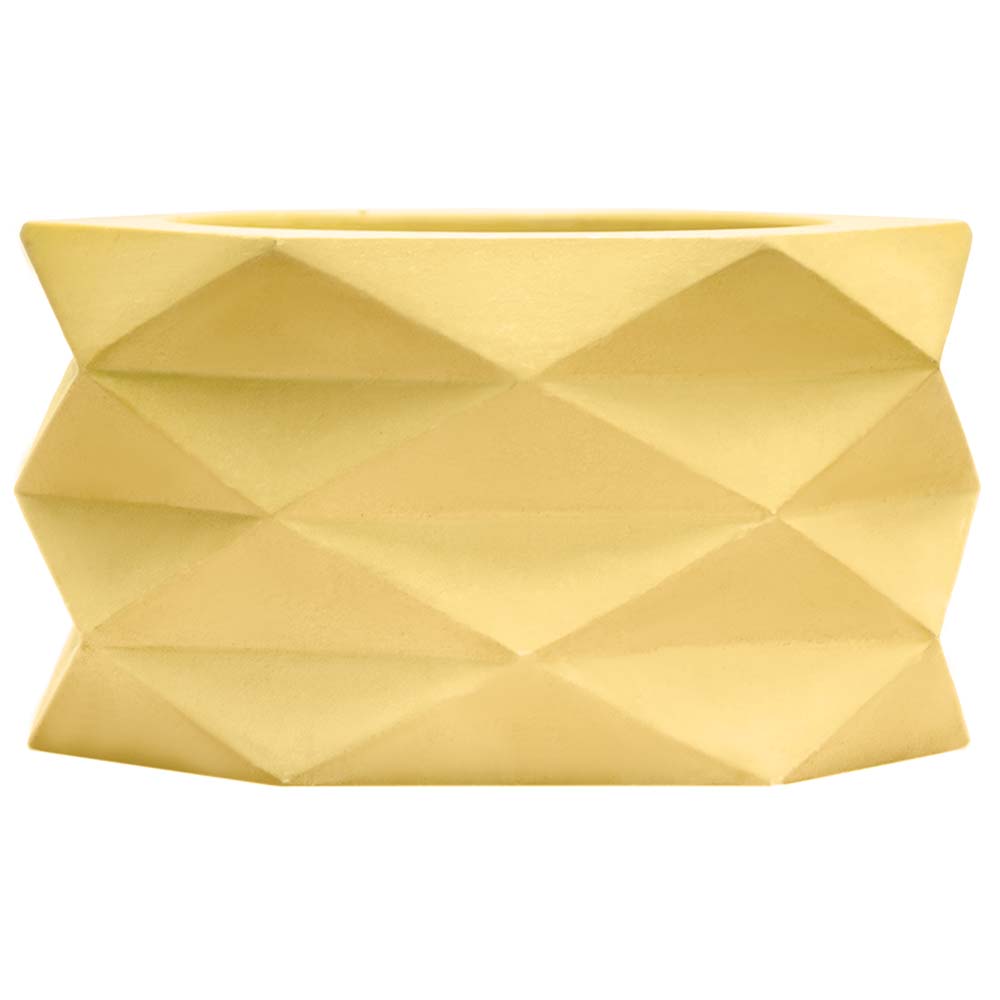 Кашпо Ромбы VipSet желтый 7 см 0,15 л