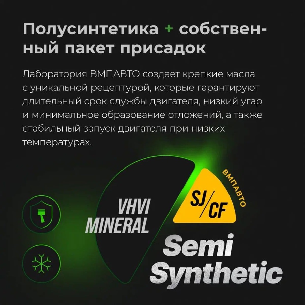 Масло моторное 10W-30 полусинтетическое ВМПАвто Garden 4Т 1 л