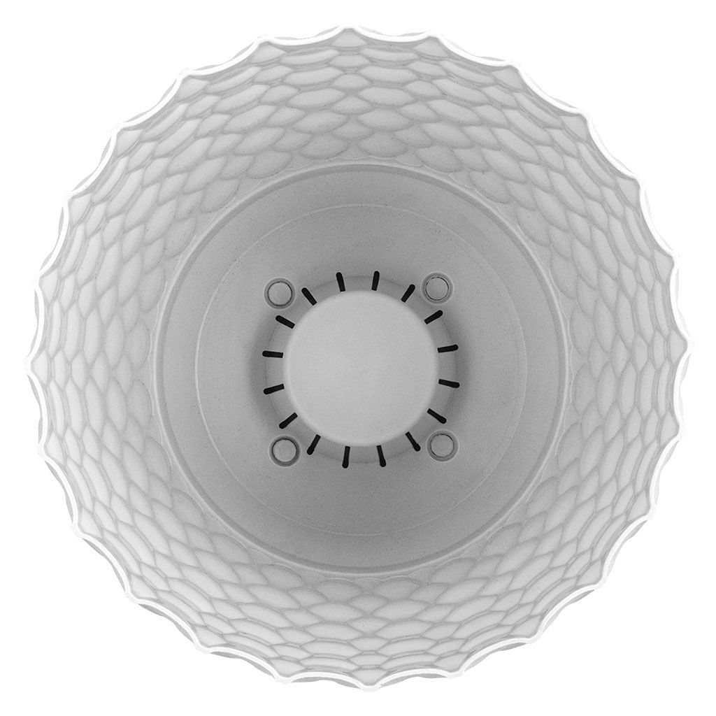 Горшок цветочный InGreen Wave Белоснежный жасмин 27 см 10 л с дренажной сеткой и съемным поддоном