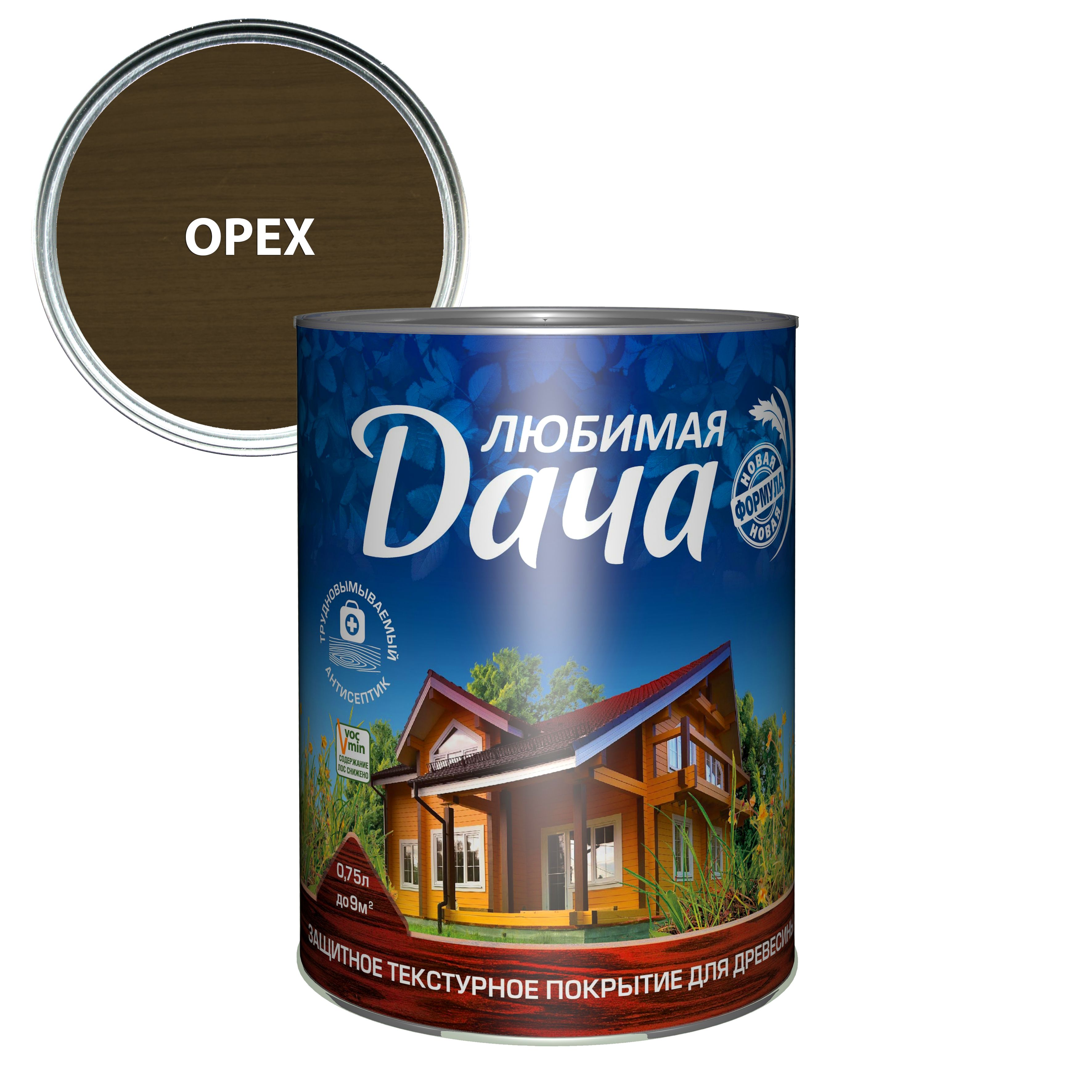 Текстурное покрытие Любимая дача 0,75л (орех)