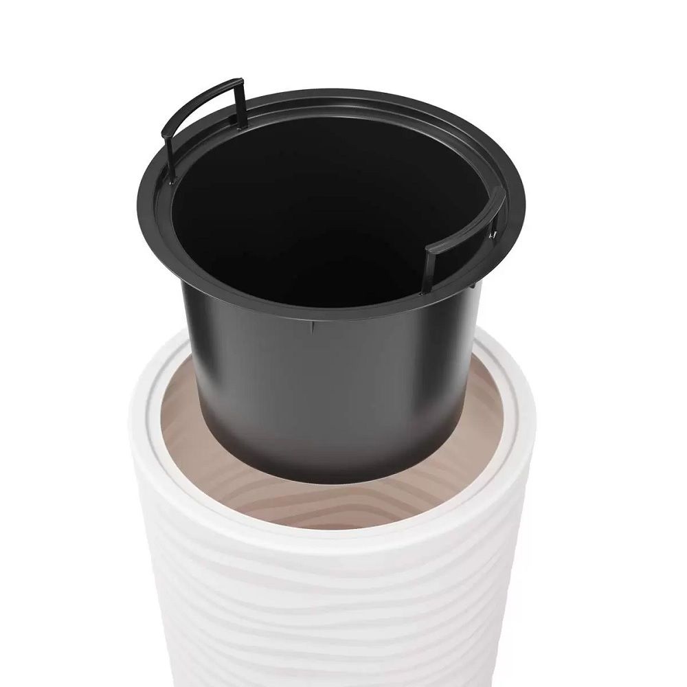 Кашпо Оазис белое 29х57,5 см 25 л со вставкой 5 л