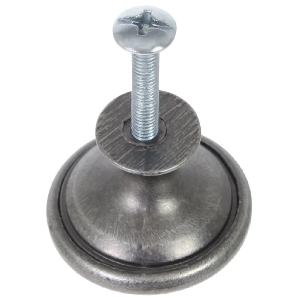 Ручка-кнопка 097 чернёный старинный цинк Керрон