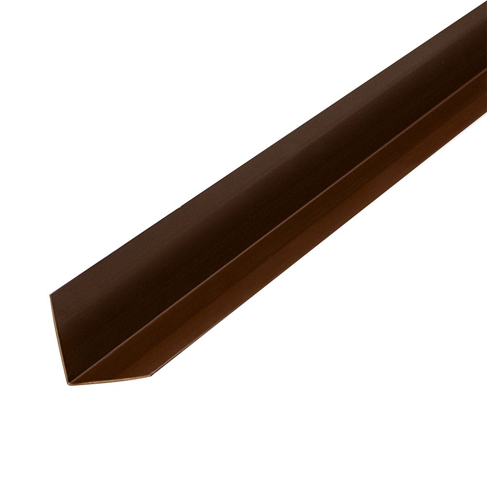 Угол ПВХ Коричневый/Шоколад 20х20х2700 мм