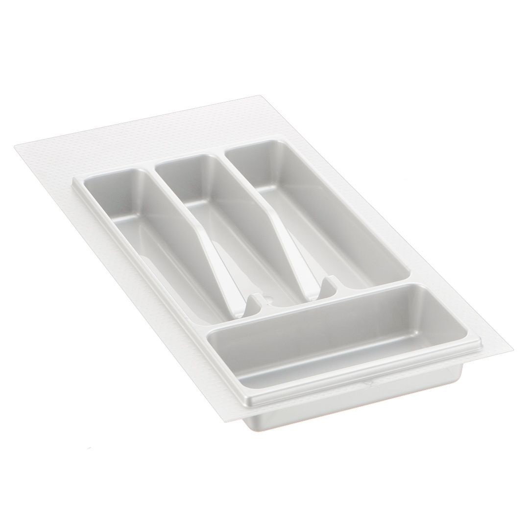Лоток для столовых приборов 300-350 мм белый пластик