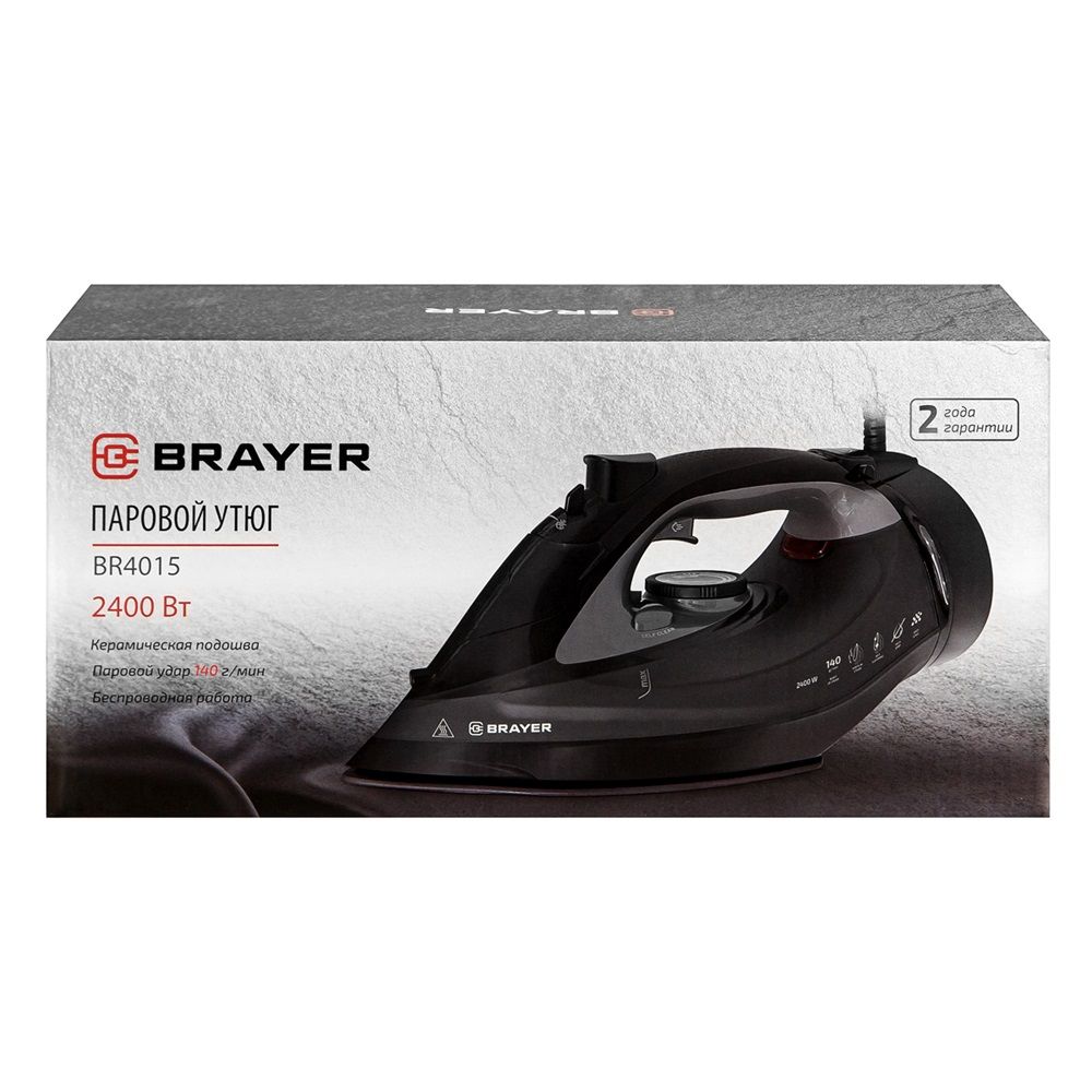 Утюг Brayer BR4015 2400 Вт подошва-керамика