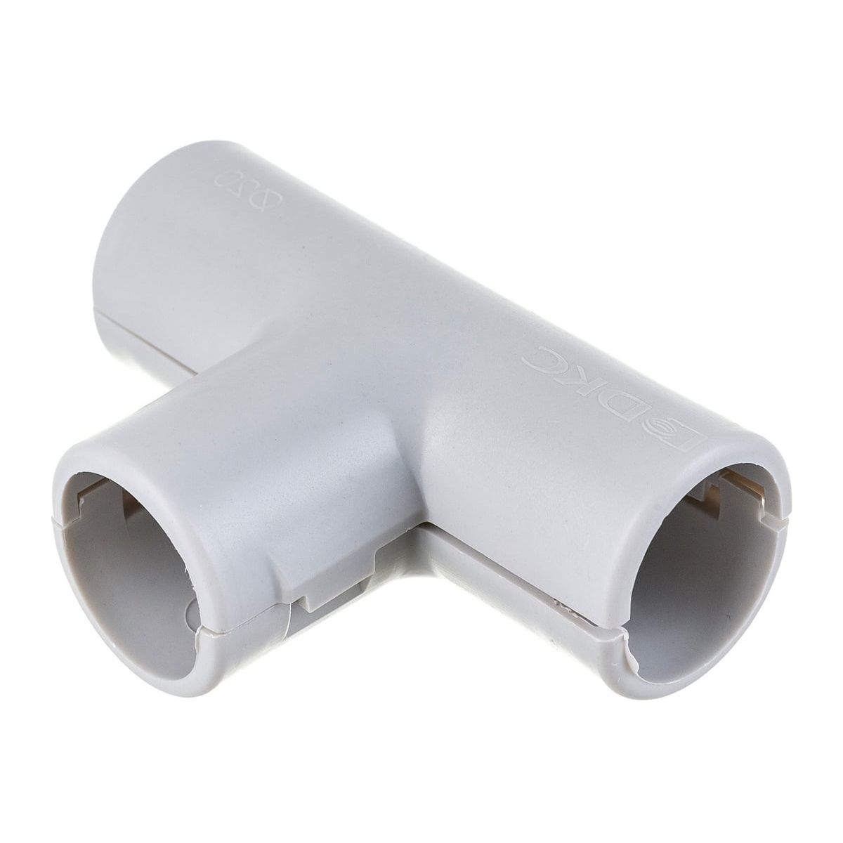 Тройник d20 мм для жестких труб разъемный ДКС 50620