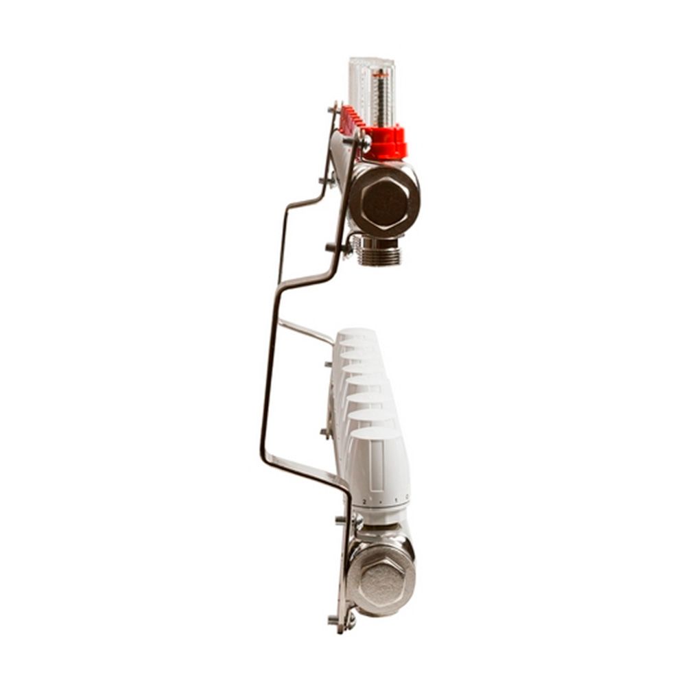 Коллекторная группа 1"х3/4'' евроконус 8 выходов c расходомерами VRT