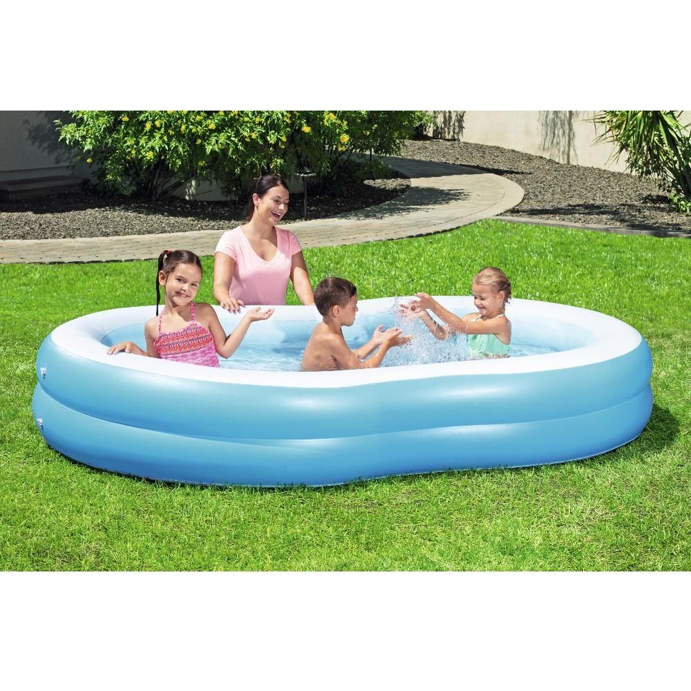 Бассейн детский надувной 262х157х46 см 544 л Bestway The Big Lagoon 54117