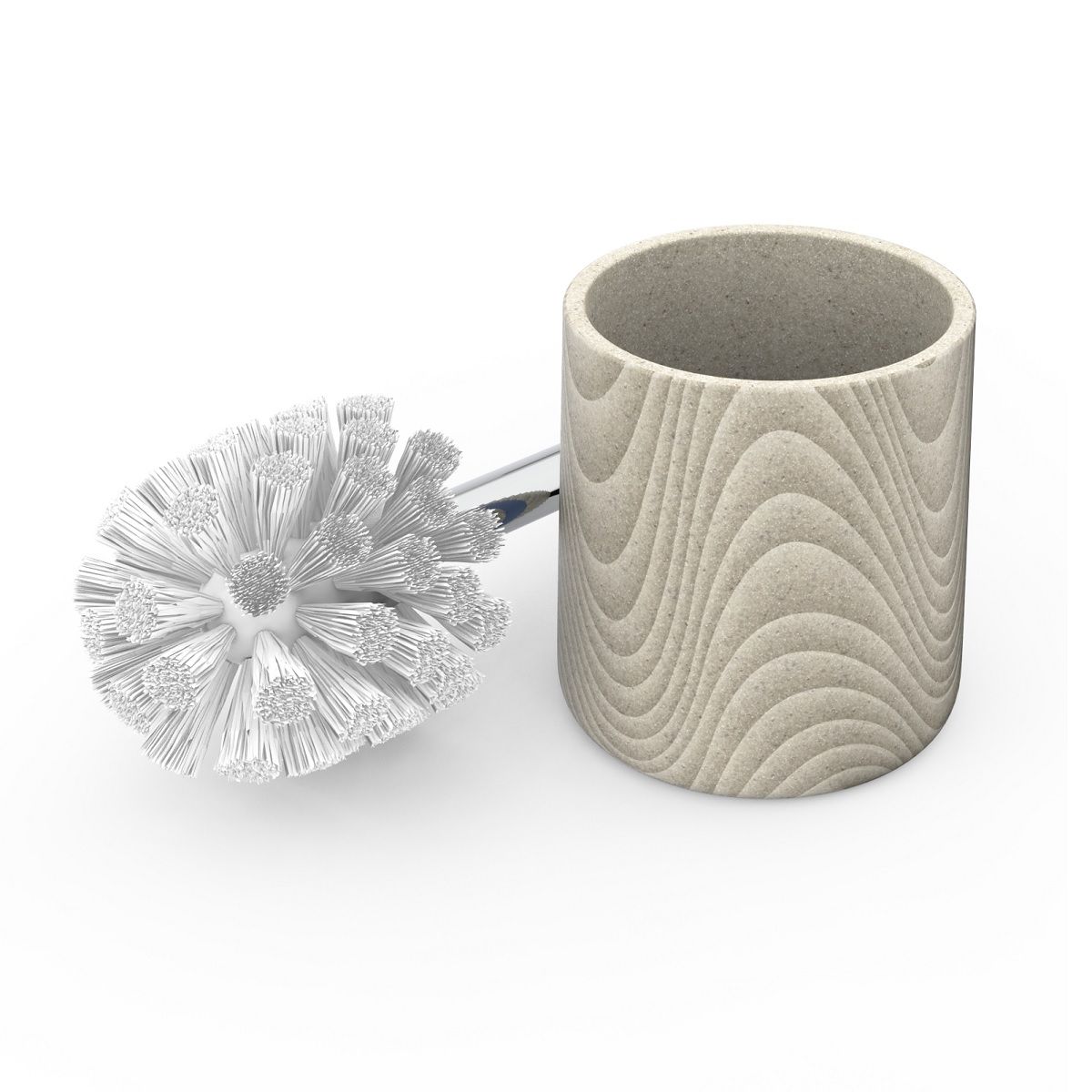 Ершик для унитаза напольный Spline песочный