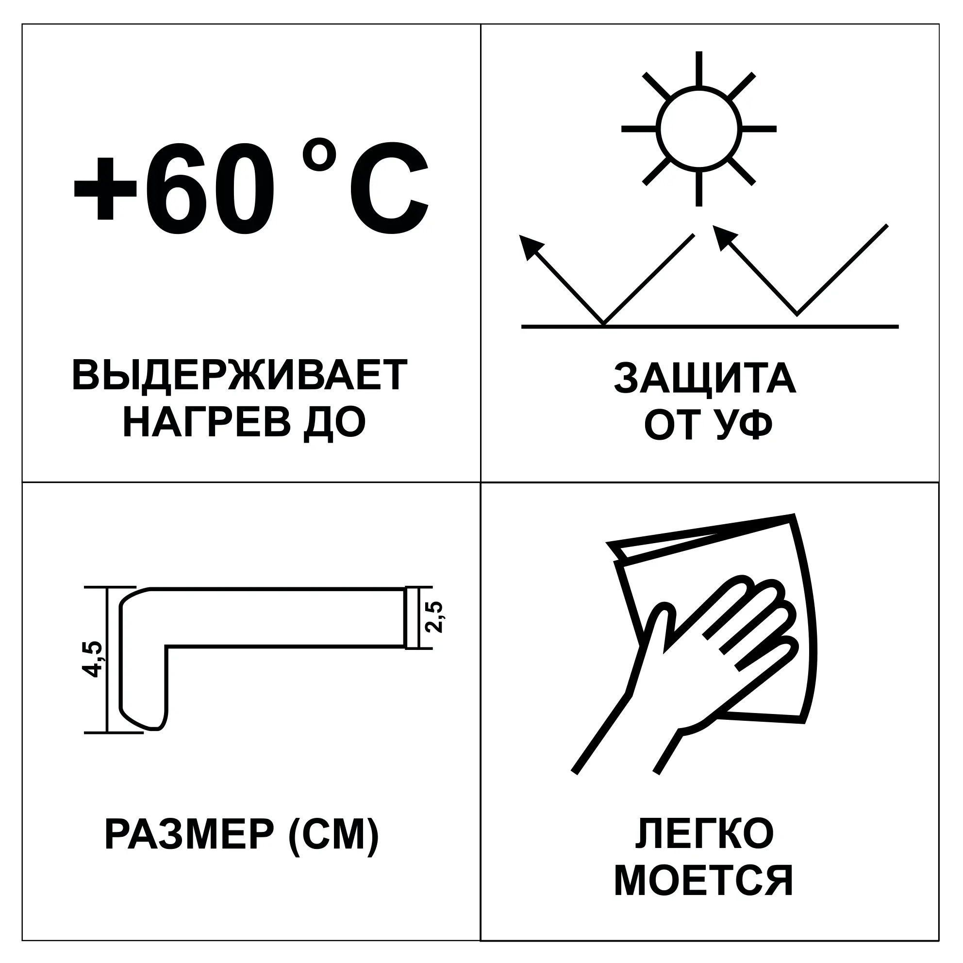 Доска подоконная ПВХ 600х1500 мм белая