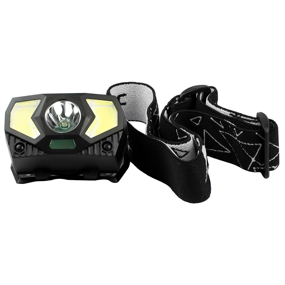 Фонарь налобный KocHuntHelper5W (3xR03) 1св/д XPE 3W+COB 2W+красный св/д, 140lm, космос