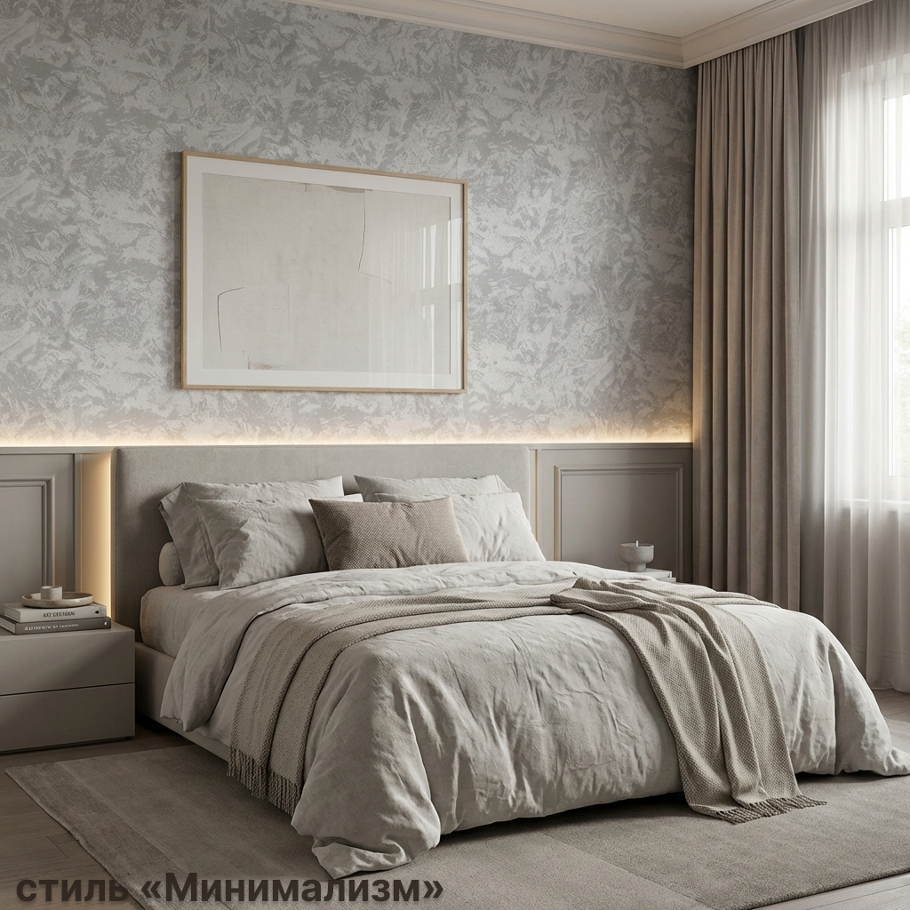 Обои Green Walls Фернандо С50 5056 06 темные серые штукатурка 1,06х10,05 м