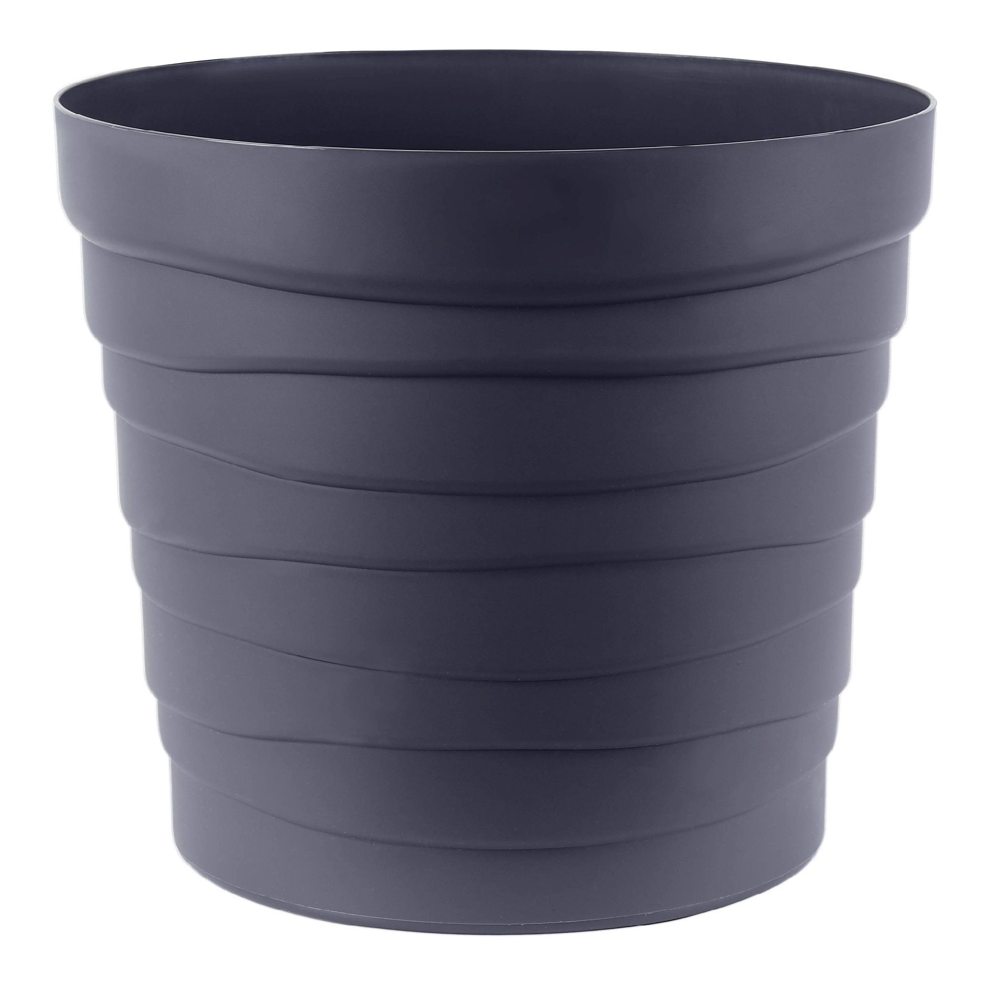 Кашпо Бархан антрацит 7,5 л с донышком