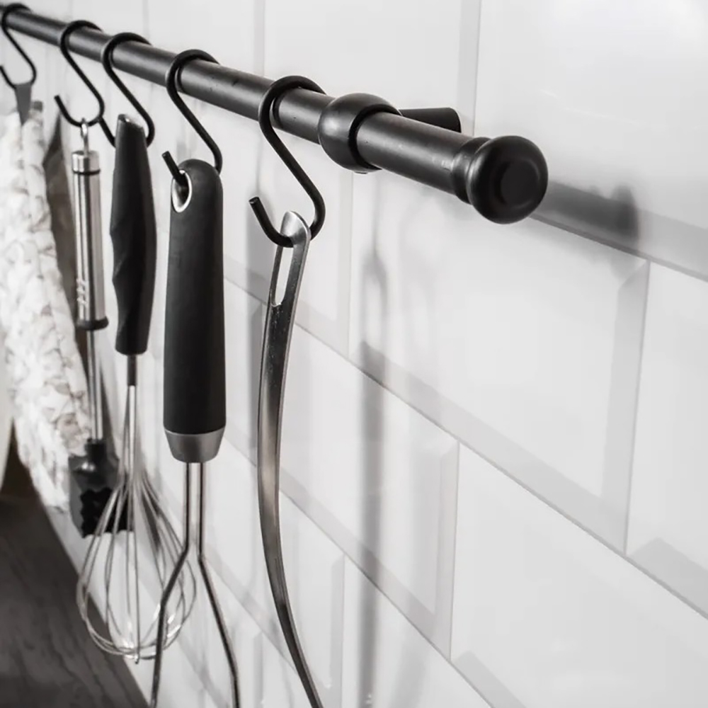 Заглушка рейлинга традиция черный матовый