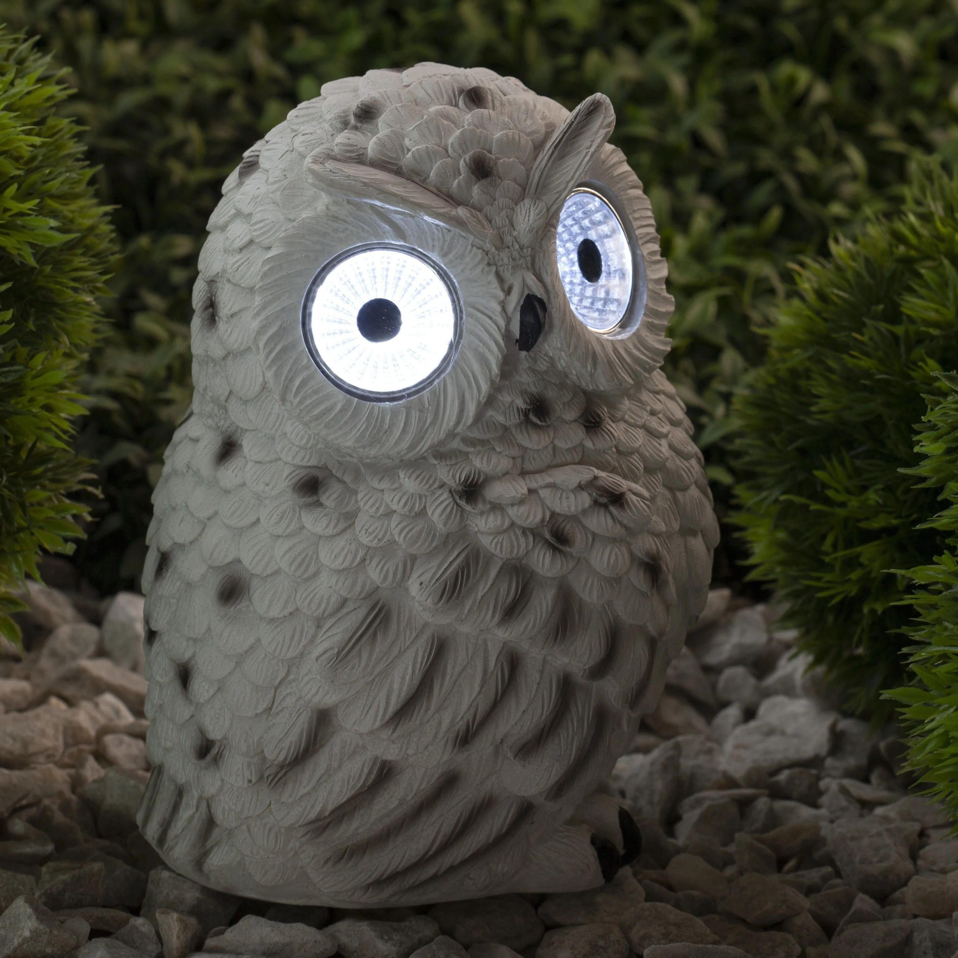 Фигура садовая Полярная сова 19 см ЭРА ERAFYS01-09 светильник на солнечных батареях