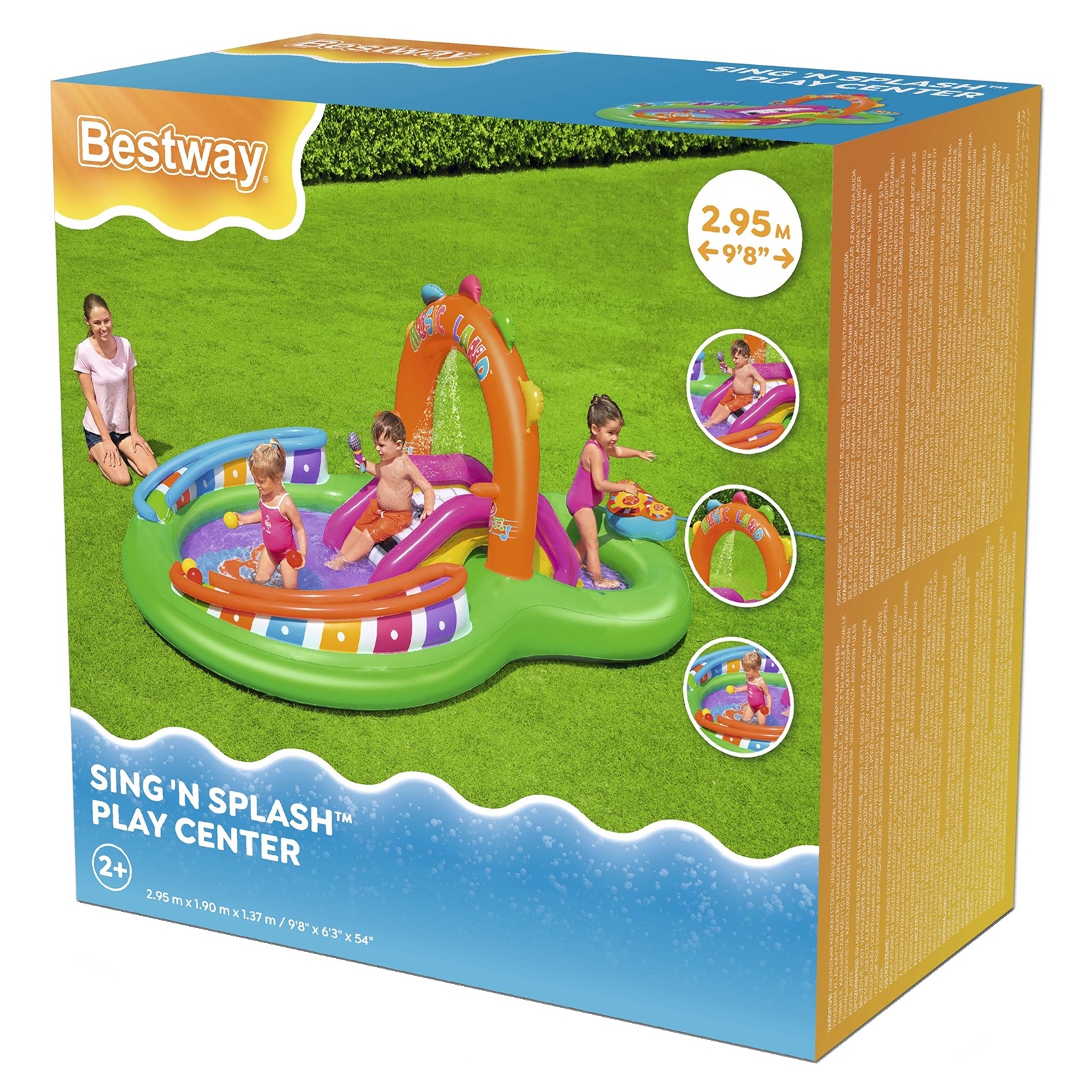 Игровой центр 295х190х137 см Bestway Sing n Splash 53117