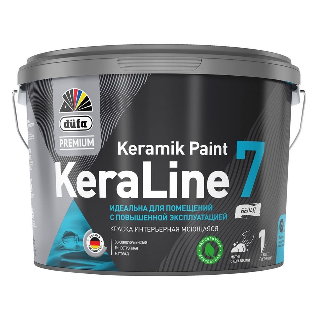 Краска ВД Dufa Premium KeraLine 7 База 3  9 л