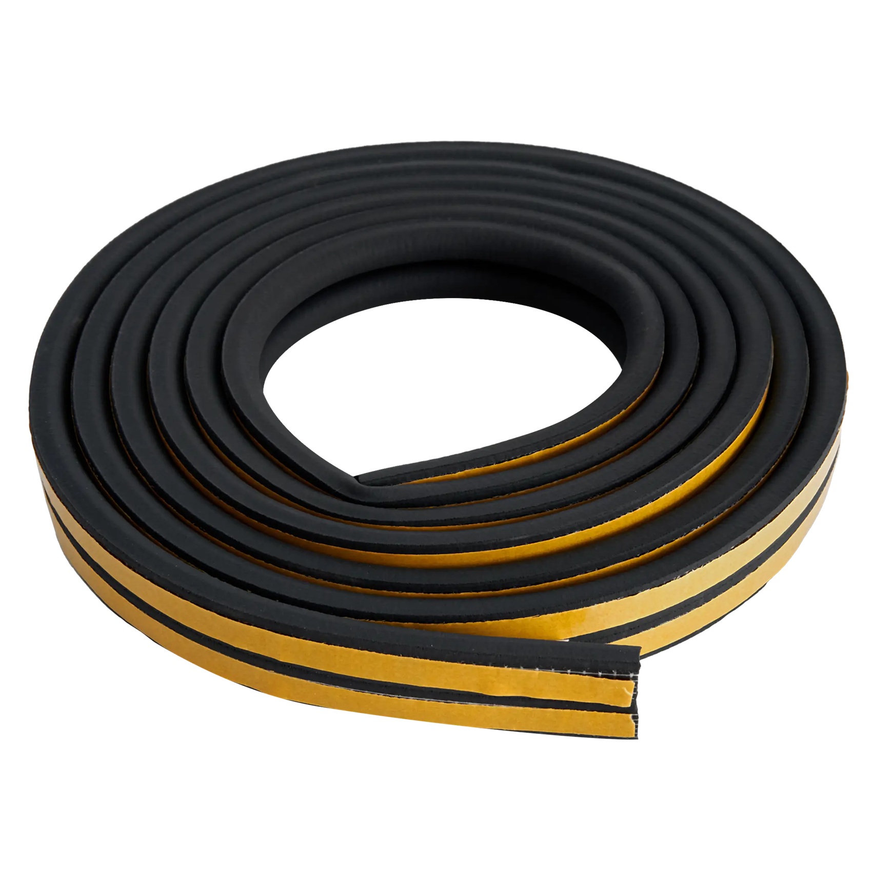 Уплотнитель для окон и дверей D-профиль Sila 12x10 мм 6 м черный