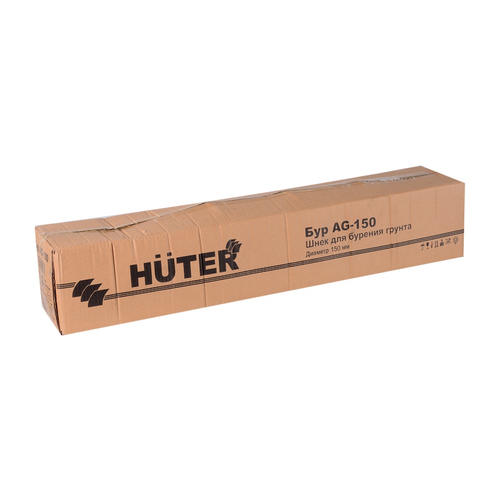 Бур для грунта 150 мм Huter AG-150 черный
