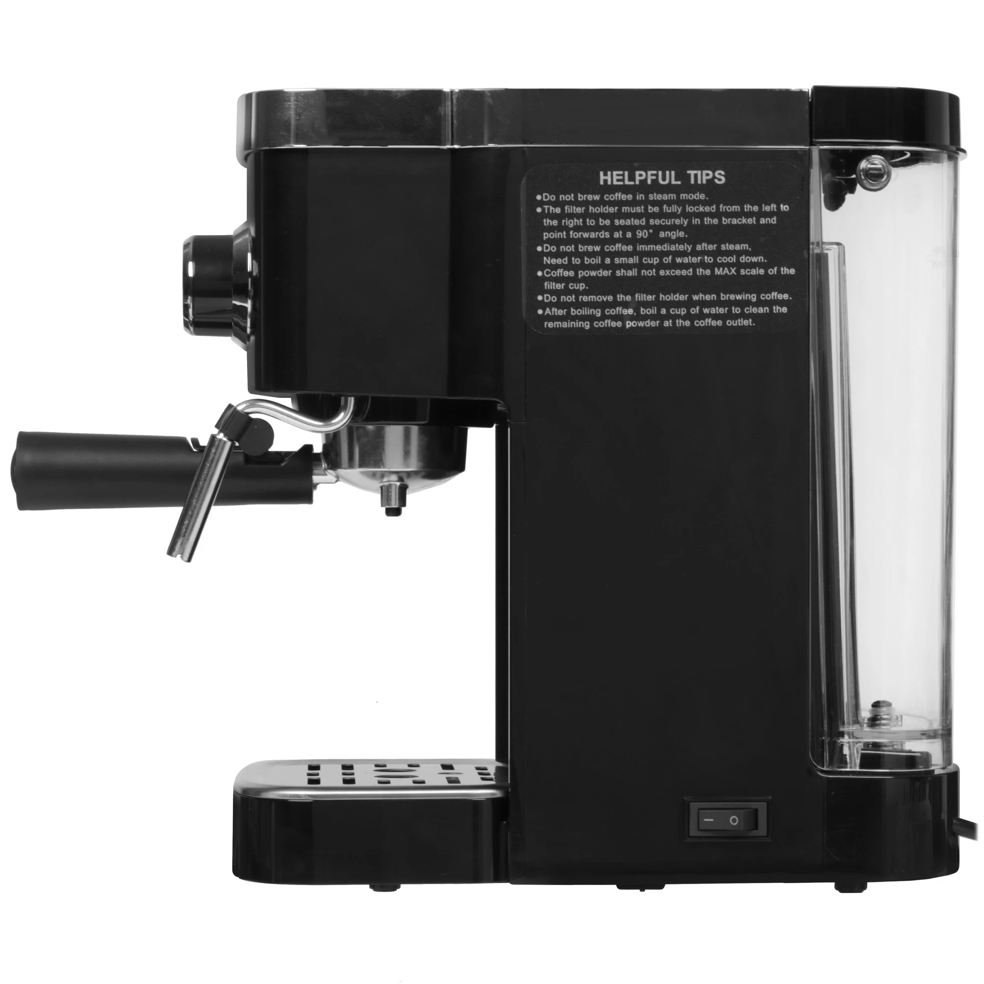 Кофеварка рожковая BRAYER 1.25л 1500Вт 15 бар Итальянская помпа капучинатор подогрев 1100BR