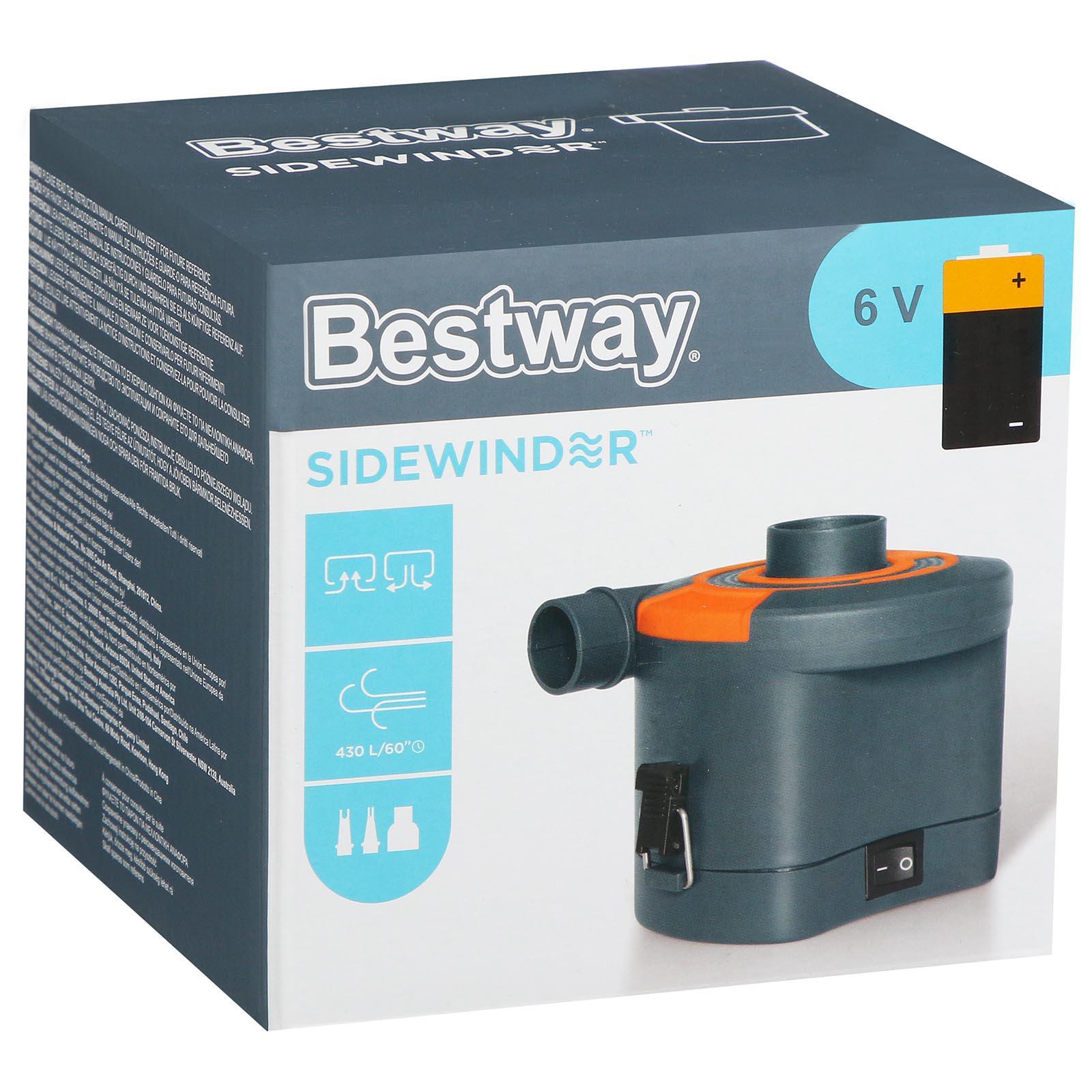 Насос электрический на батарейках 3 насадки Bestway D Cell 62141